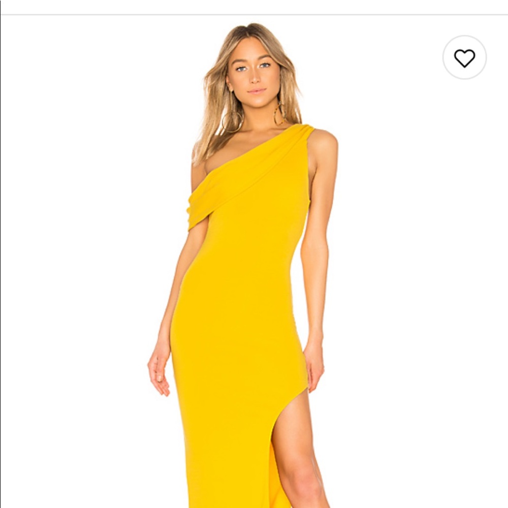 lovers and friends yellow beautiful gown